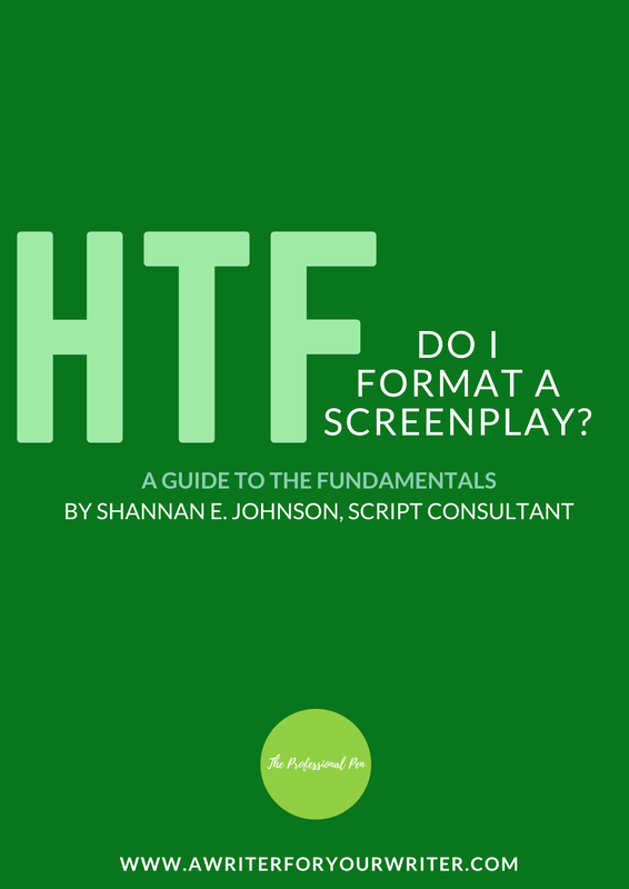 Screenplay formatting workbook